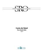 Canto de Natal for mixed choir op. 8